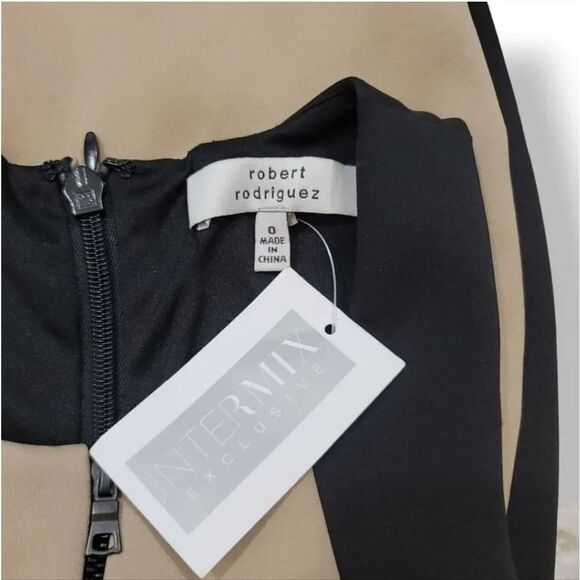 NEW Robert Rodriguez Pre-Fall 2013 Collection Intermix Colorblock Neutral Dress - Picture 13 of 15